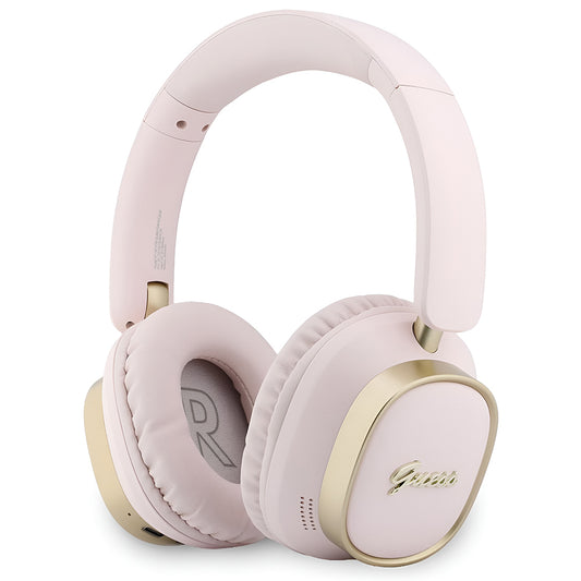 Handsfree Bluetooth Guess Rectangle Metal Script, A2DP, Růžová