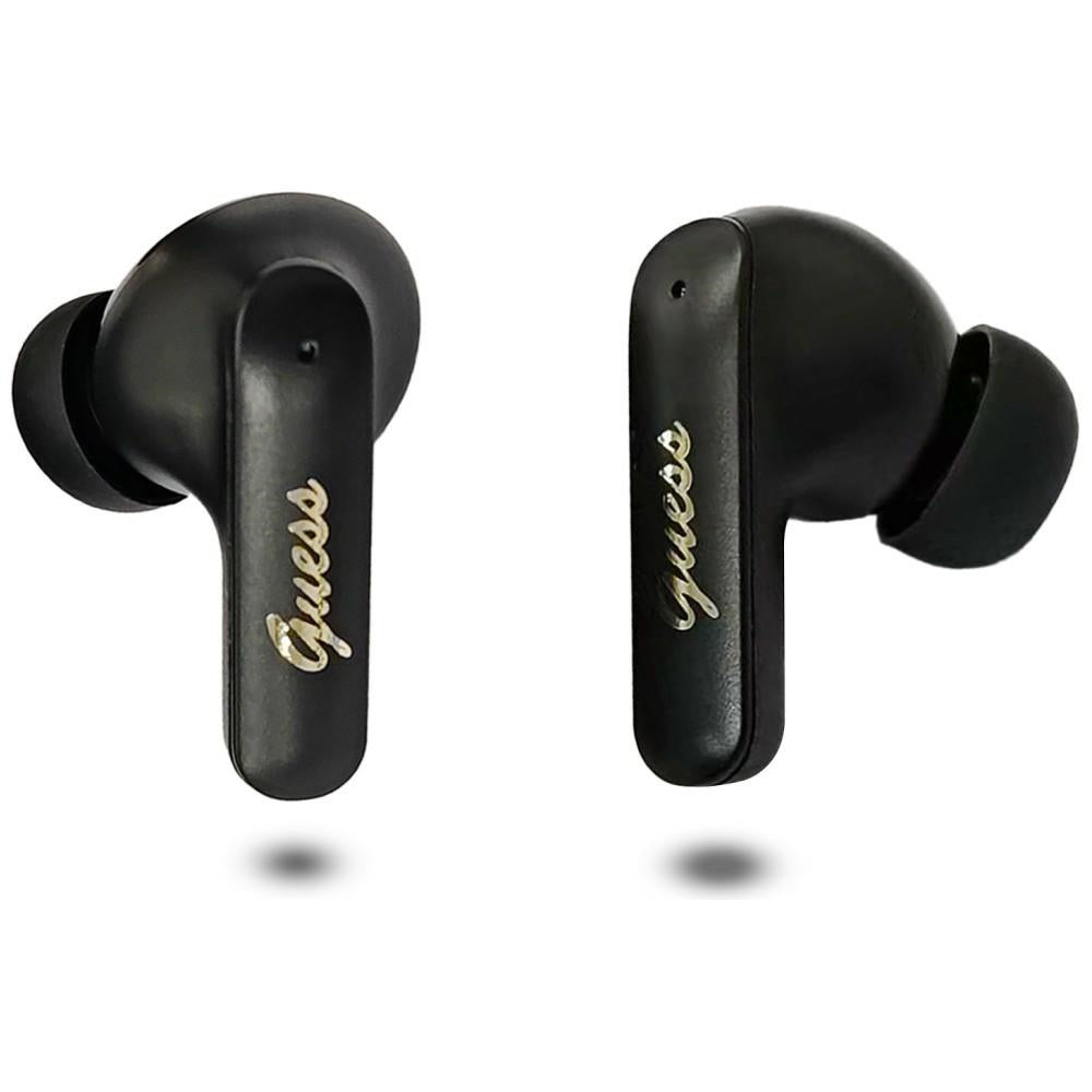 Handsfree Bluetooth Guess Script Metal Logo, TWS, Černá