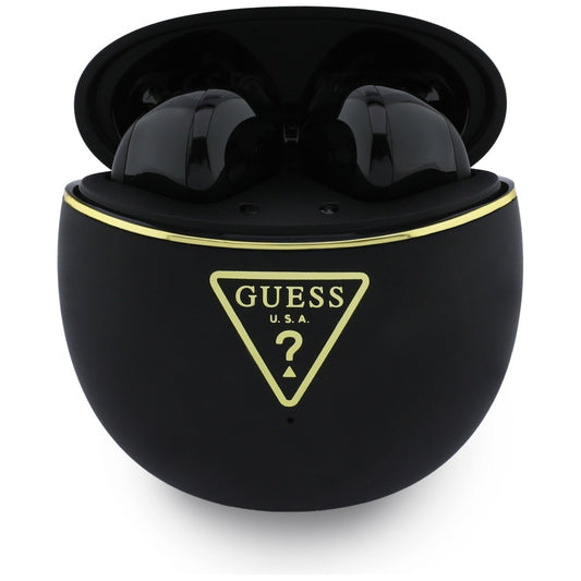 Handsfree Bluetooth Guess Script Print, TWS, Černá