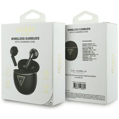 Handsfree Bluetooth Guess Script Print, TWS, Černá