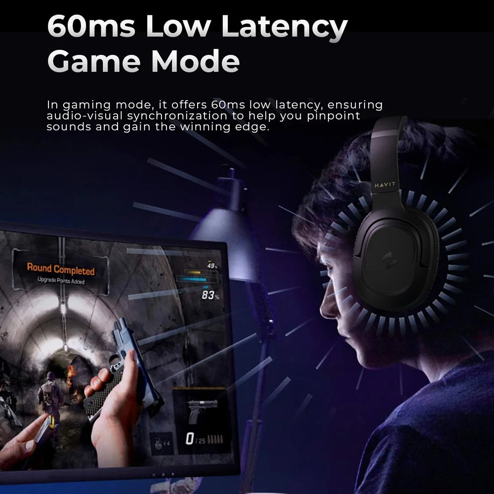 Handsfree Bluetooth HAVIT H612BT, A2DP, Černá