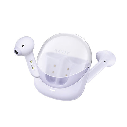 Handsfree Bluetooth HAVIT Modern Buds TW974, TWS, Fialová