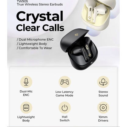 Handsfree Bluetooth HAVIT TW905, TWS, Béžová