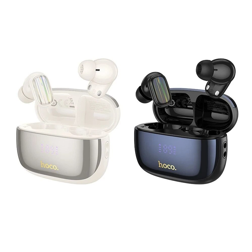 Handsfree Bluetooth HOCO EQ20, TWS, ANC, MultiPoint, Bílá