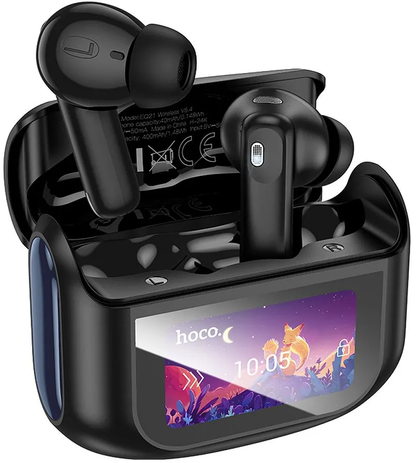 Handsfree Bluetooth HOCO EQ21, TWS, ANC, Černá