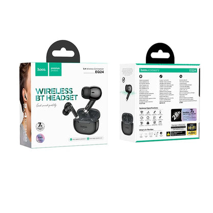 Handsfree Bluetooth HOCO EQ24, TWS, Černá