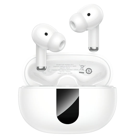 Handsfree Bluetooth HOCO EQ26, TWS, ANC, Bílá