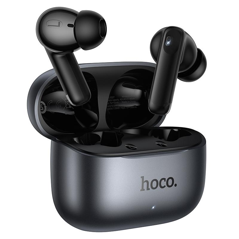 Handsfree Bluetooth HOCO EQ27 AI Překlad, TWS, ANC, Šedá