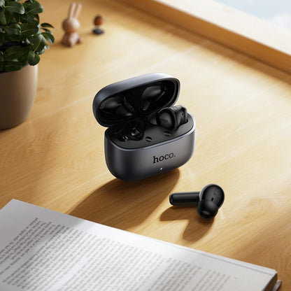 Handsfree Bluetooth HOCO EQ27 AI Překlad, TWS, ANC, Šedá