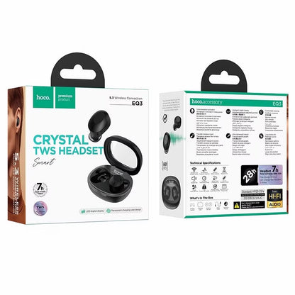 Handsfree Bluetooth HOCO EQ3, TWS, Černá