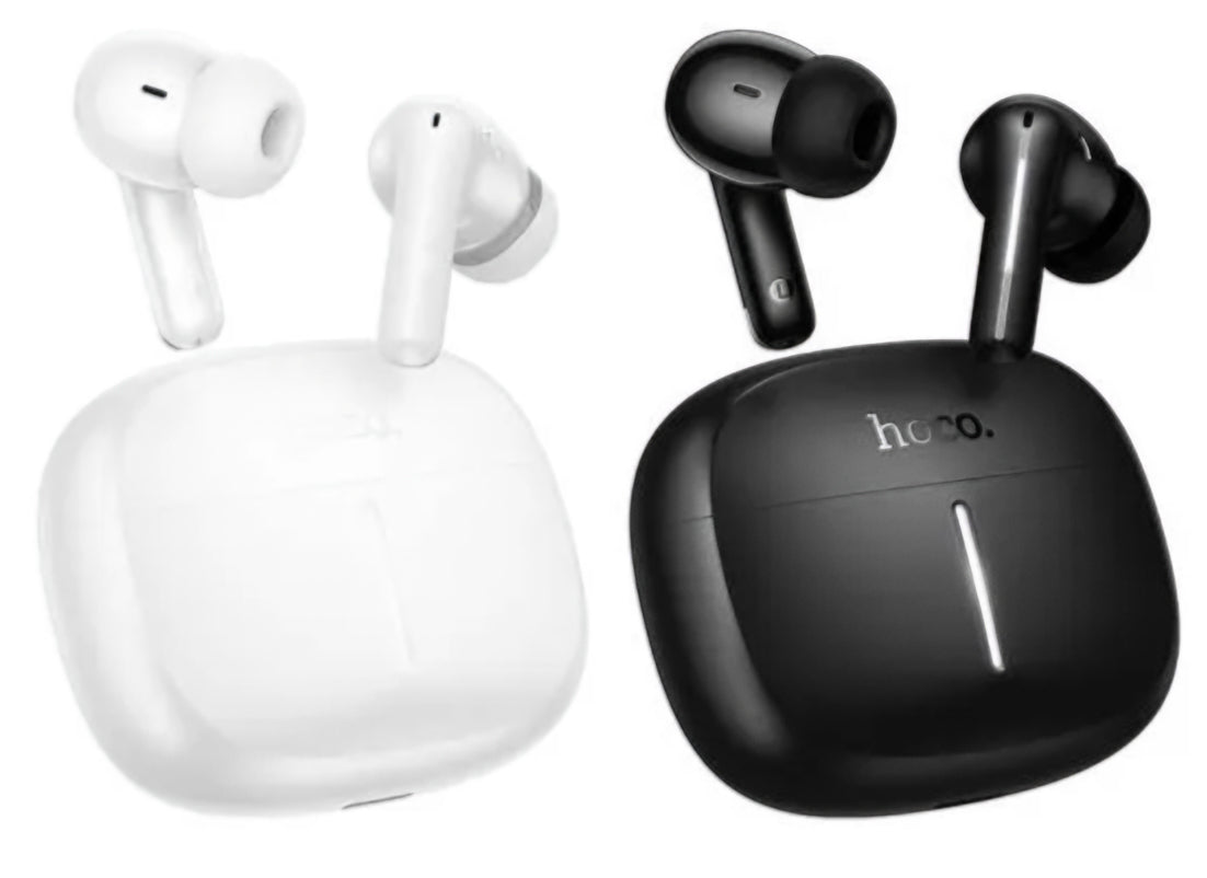 Bluetooth handsfree HOCO EQ34 Plus, TWS, ANC, bílá