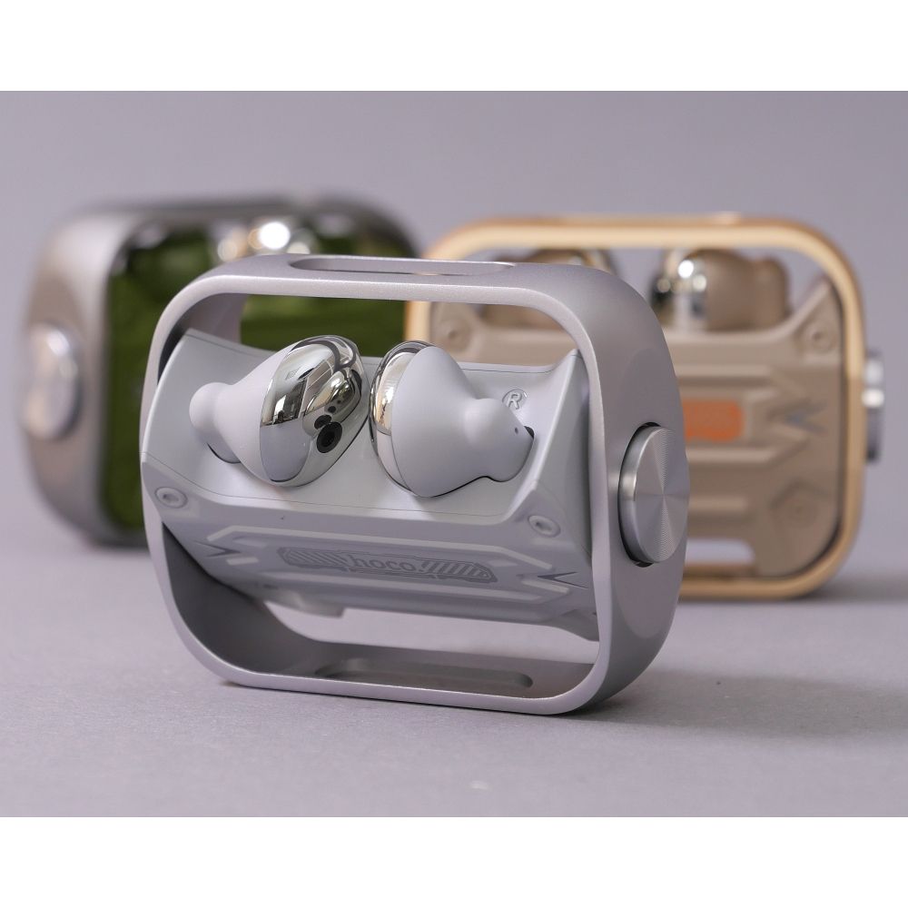 Handsfree Bluetooth HOCO EW55, TWS, Stříbrný