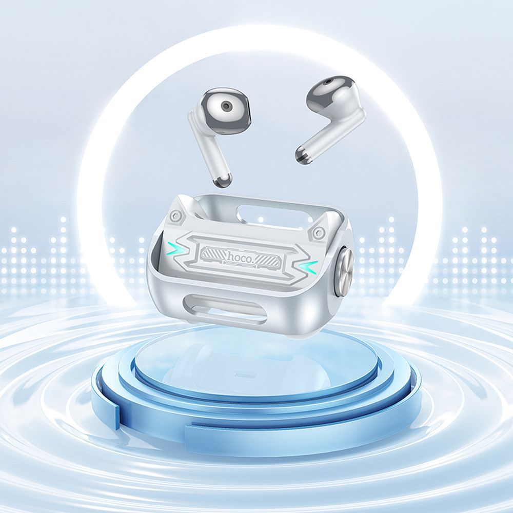 Handsfree Bluetooth HOCO EW55, TWS, Stříbrný