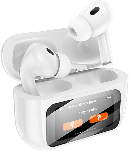 Bluetooth handsfree HOCO EW72, TWS, ANC, bílá