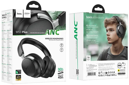 Handsfree Bluetooth HOCO W53 Plus, A2DP, ANC, Černá
