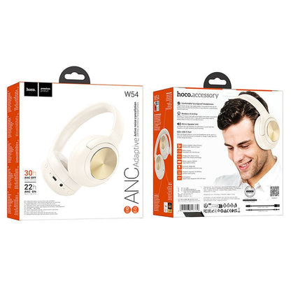 Handsfree Bluetooth HOCO W54, A2DP, ANC, Bílá