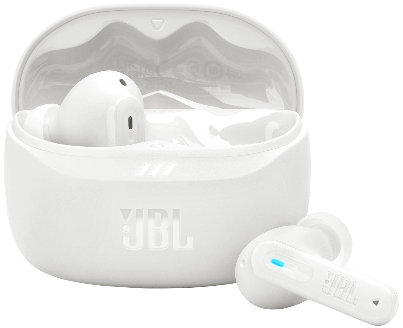 Handsfree Bluetooth JBL Tune Beam 2, TWS, ANC, MultiPoint, Bílá JBLTBEAM2WHT