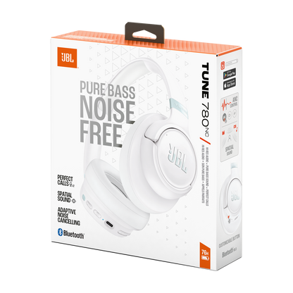 Handsfree Bluetooth JBL Tune 780NC, MultiPoint, A2DP, ANC, Bílá JBLT780NCWHT