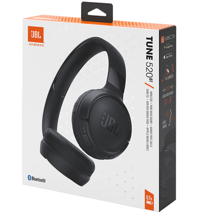 Handsfree Bluetooth JBL Tune 520BT, MultiPoint, Černá, Znovu zabalené