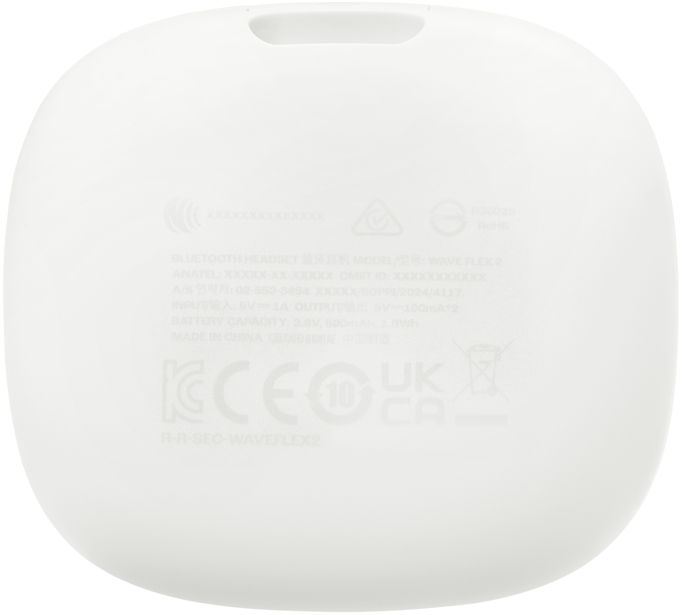 Handsfree Bluetooth JBL Wave Flex 2, TWS, ANC, MultiPoint, Bílá JBLWFLEX2WHT