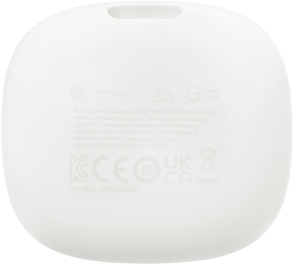 Handsfree Bluetooth JBL Wave Flex 2, TWS, ANC, MultiPoint, Bílá JBLWFLEX2WHT