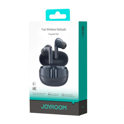 Handsfree Bluetooth Joyroom Funpods JR-FN2, TWS, ANC, Černá