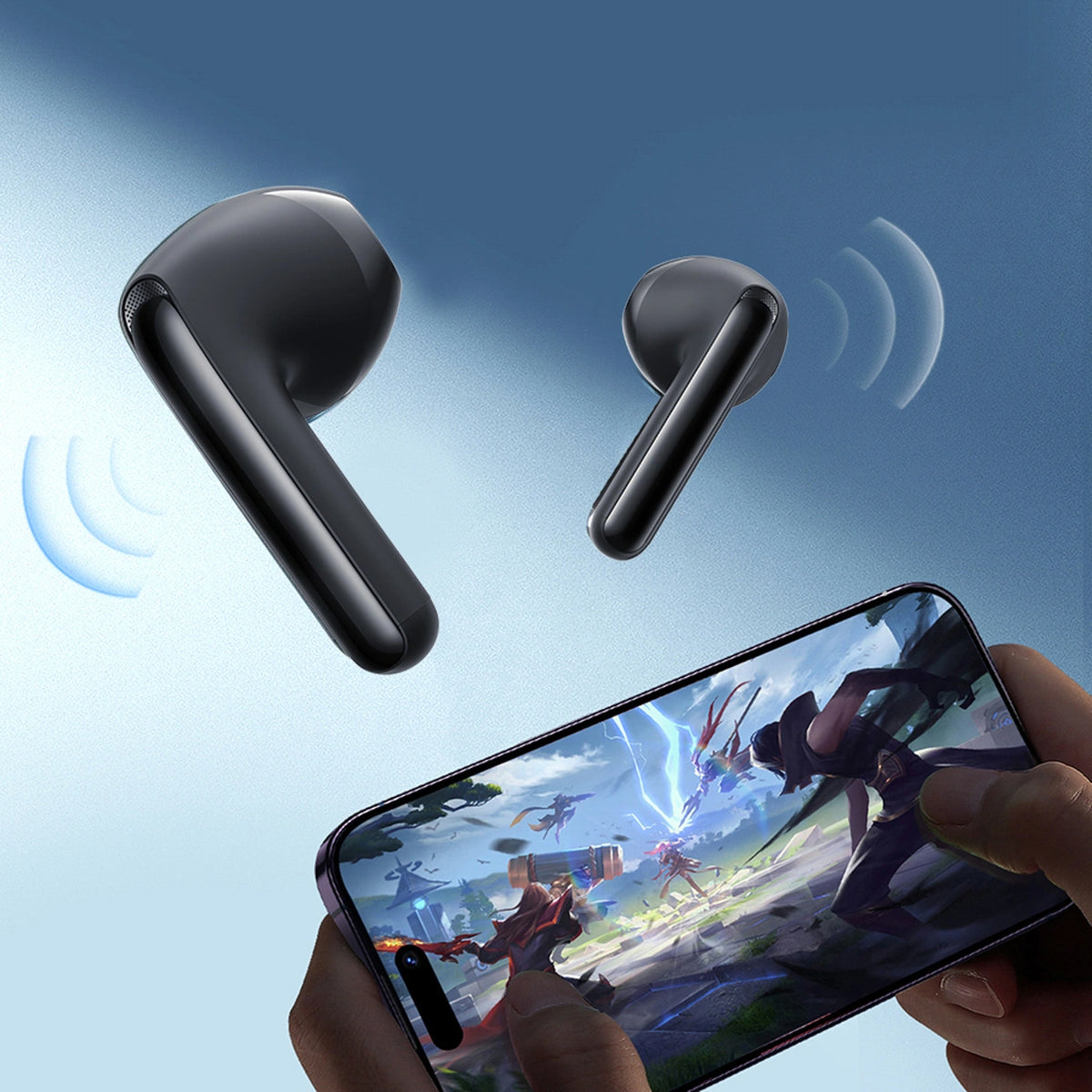 Handsfree Bluetooth Joyroom Funpods JR-FB1 Nová verze, TWS, Černá
