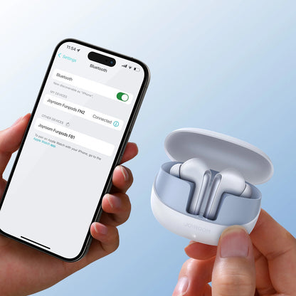 Handsfree Bluetooth Joyroom Funpods JR-FN2, TWS, ANC, Bílá