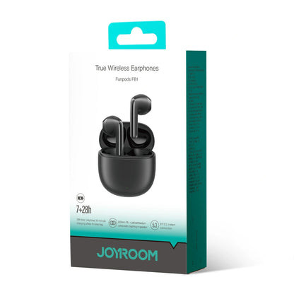 Handsfree Bluetooth Joyroom Funpods JR-FB1 Nová verze, TWS, Černá