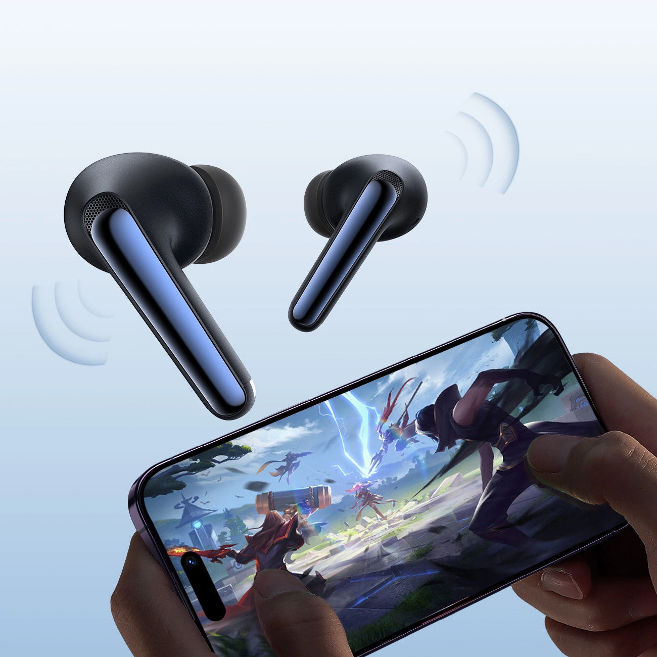 Handsfree Bluetooth Joyroom Funpods JR-FN2, TWS, ANC, Černá