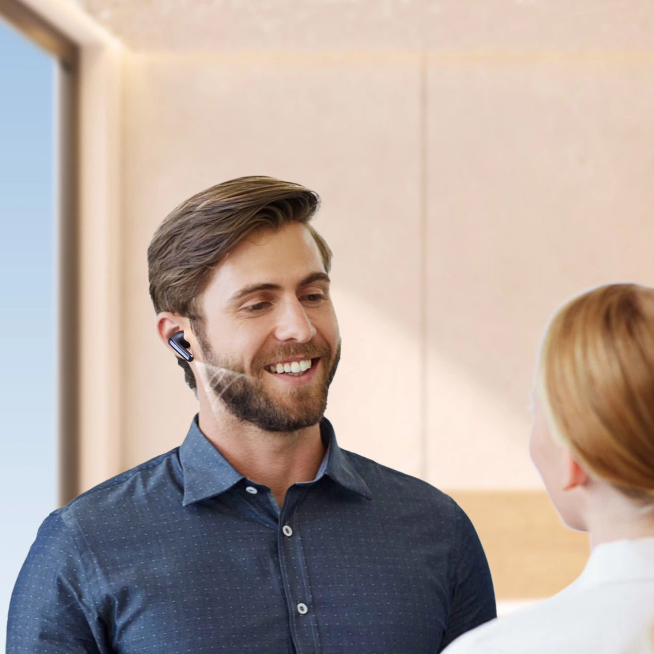 Handsfree Bluetooth Joyroom Funpods JR-FN2, TWS, ANC, Černá