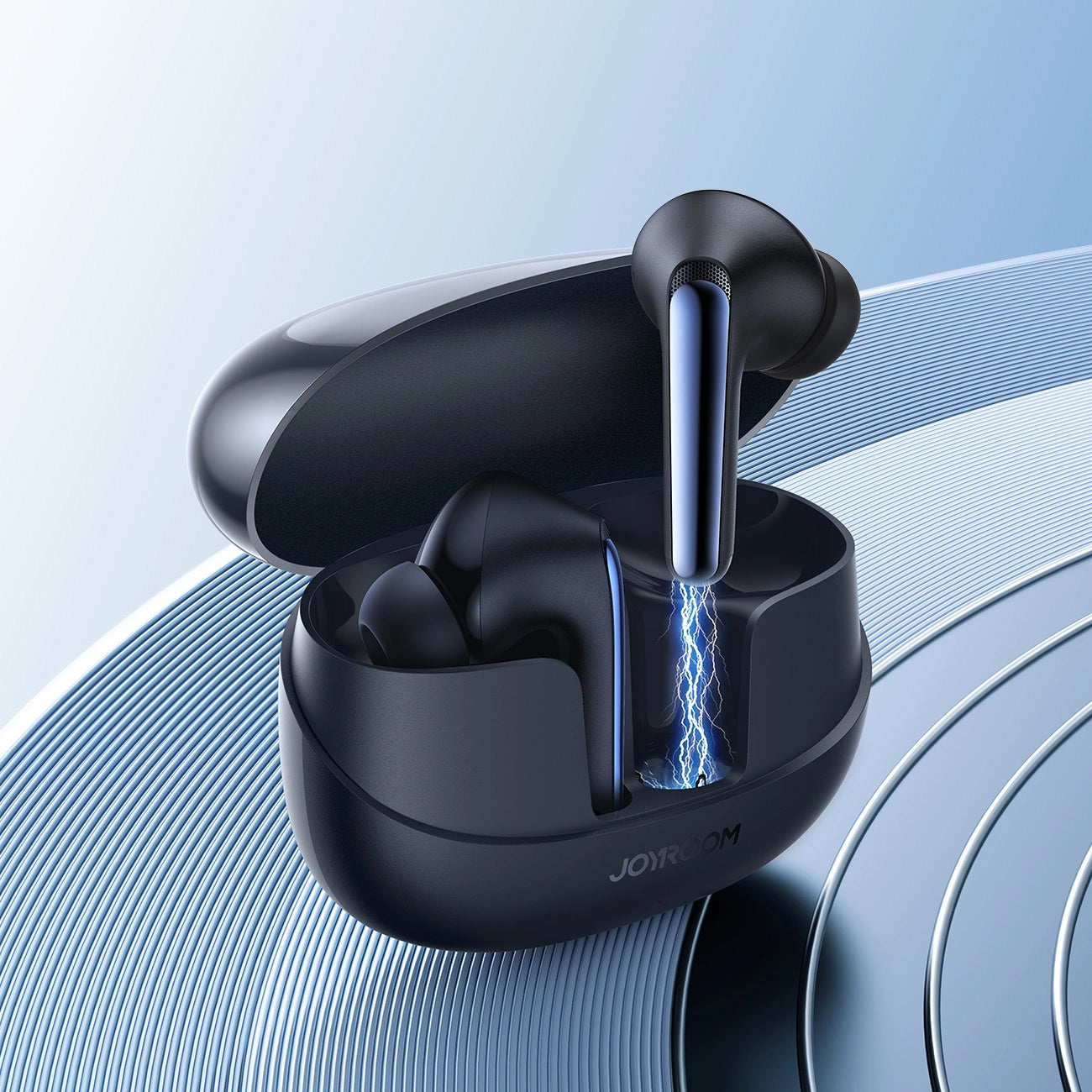 Handsfree Bluetooth Joyroom Funpods JR-FN2, TWS, ANC, Černá