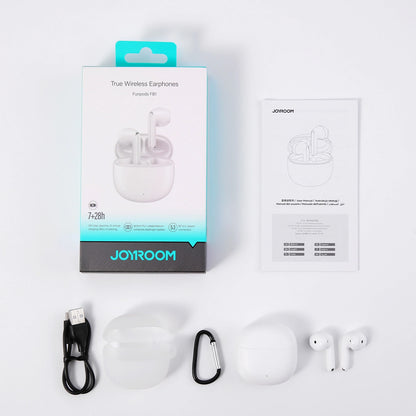 Bluetooth handsfree Joyroom Funpods JR-FB1 Nová verze, TWS, Bílá