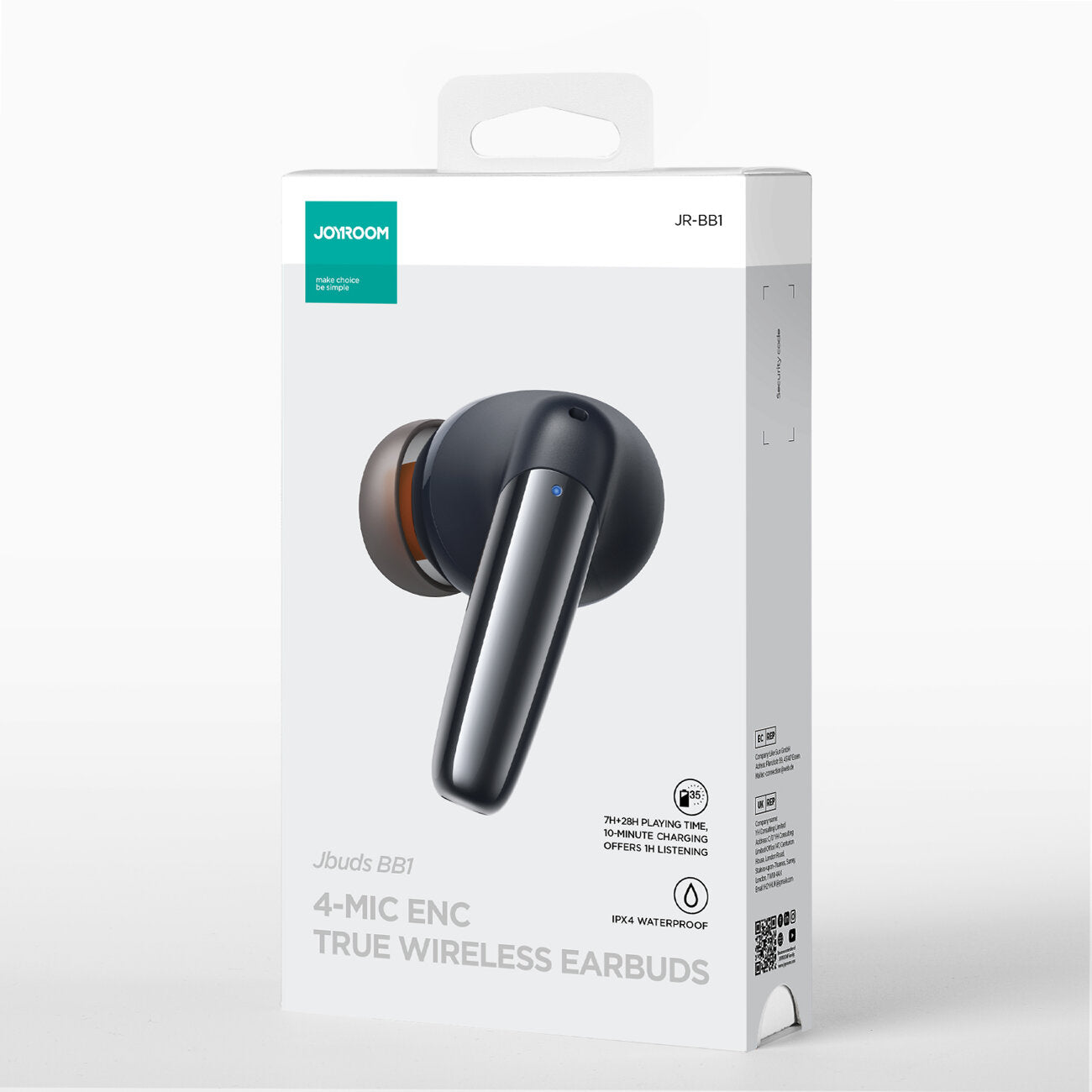 Bluetooth handsfree Joyroom JR-BB1, TWS, černá