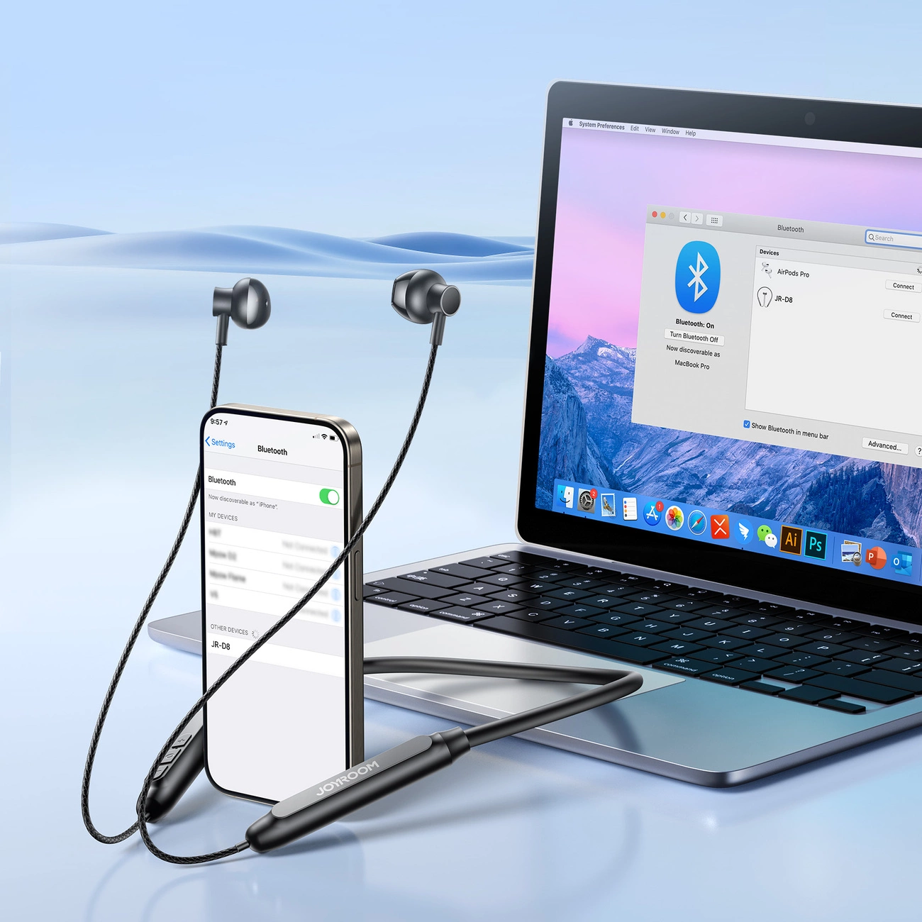 Handsfree Bluetooth Joyroom JR-D8, A2DP, Černá