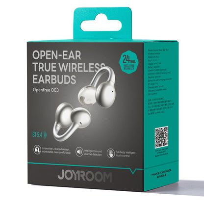 Handsfree Bluetooth Joyroom Openfree JR-OE3, TWS, Stříbrný