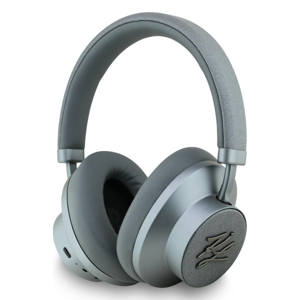 Handsfree Bluetooth Karl Lagerfeld Grained Initials, A2DP, ANC, Šedá
