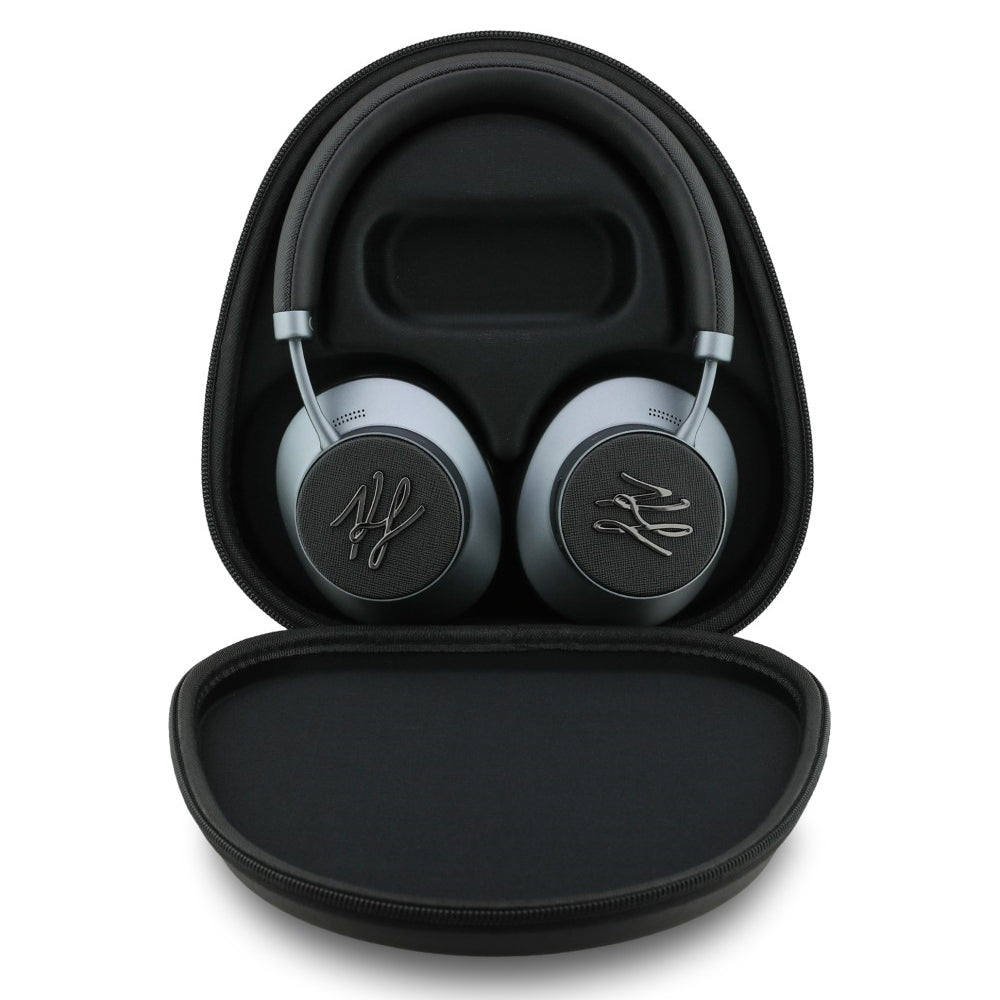 Handsfree Bluetooth Karl Lagerfeld Grained Initials, A2DP, ANC, Černá