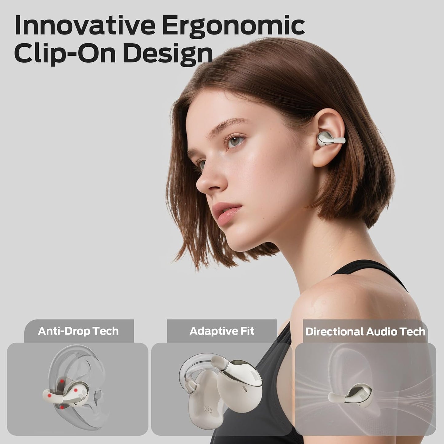 Handsfree Bluetooth Monster AC225, TWS, Světle krémová