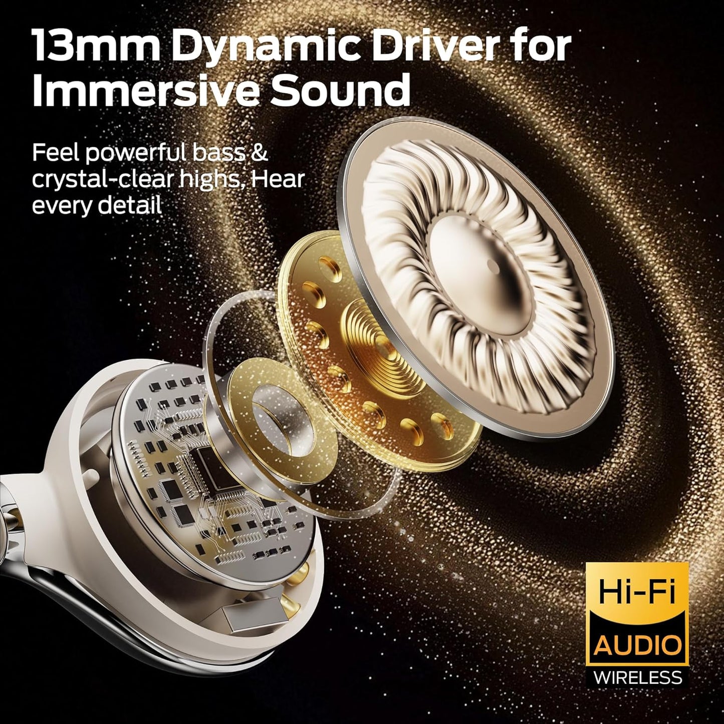 Handsfree Bluetooth Monster AC225, TWS, Světle krémová