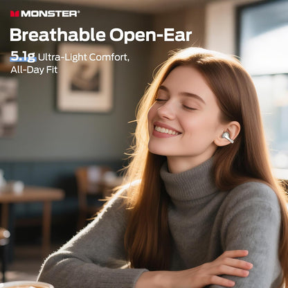 Handsfree Bluetooth Monster AC225, TWS, Světle krémová