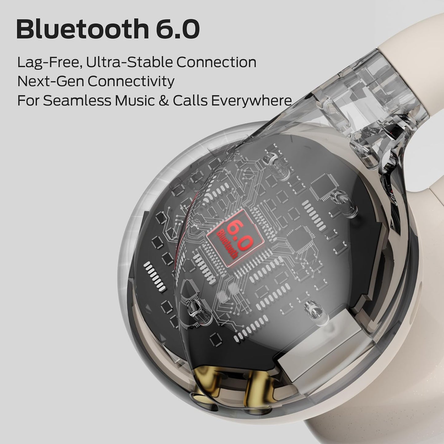 Handsfree Bluetooth Monster AC225, TWS, Světle krémová
