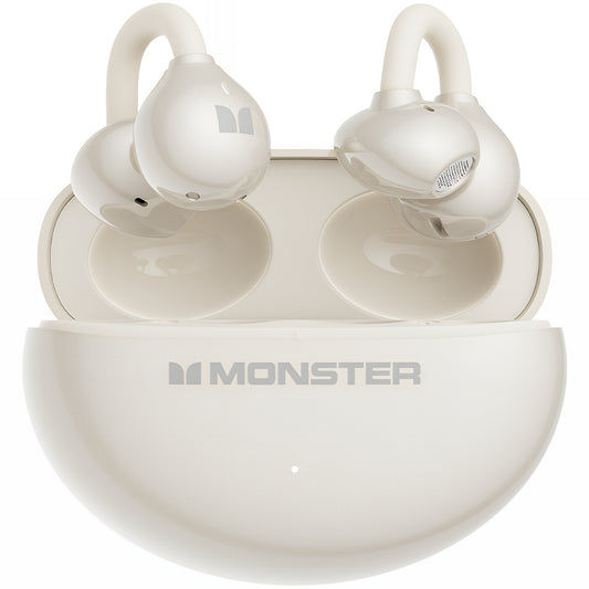 Handsfree Bluetooth Monster AirClip AC200, TWS, Světle krémová