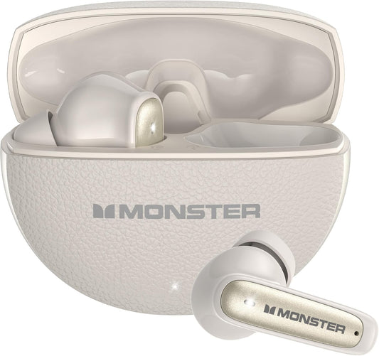 Handsfree Bluetooth Monster N-Lite 310, TWS, Světle krémová