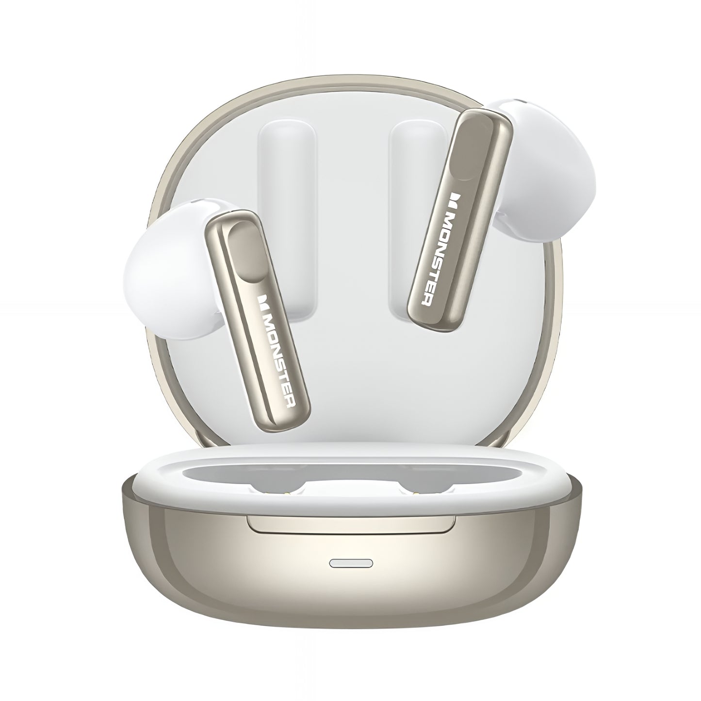 Handsfree Bluetooth Monster N-Lite 209, TWS, Stříbrná
