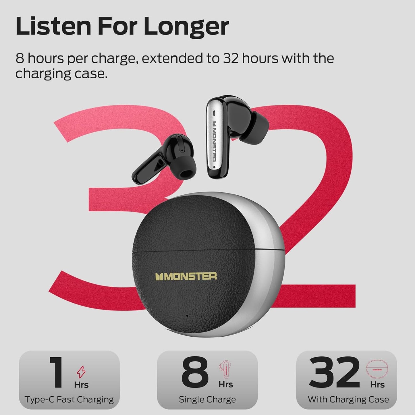 Handsfree Bluetooth Monster N-Lite 310, TWS, Černá
