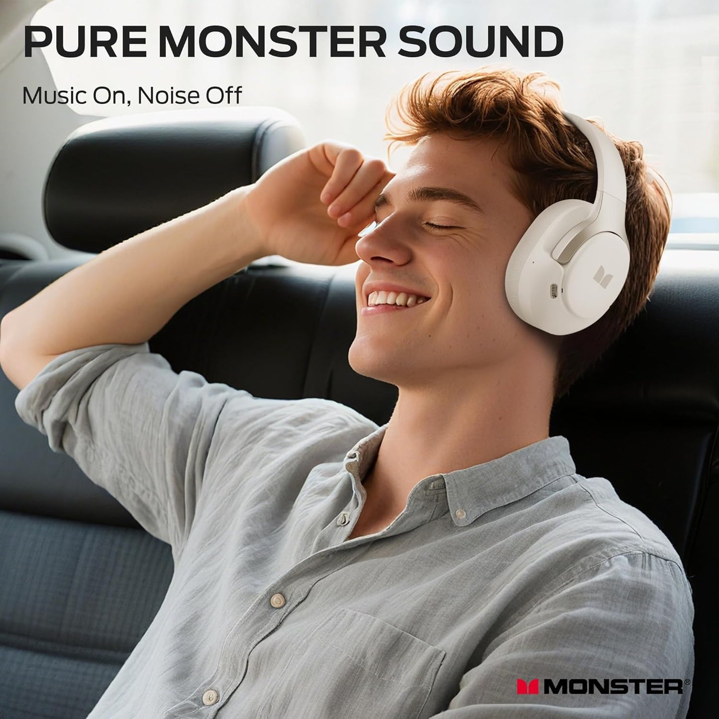 Handsfree Bluetooth Monster Persona 5th, MultiPoint, A2DP, ANC, Bílá