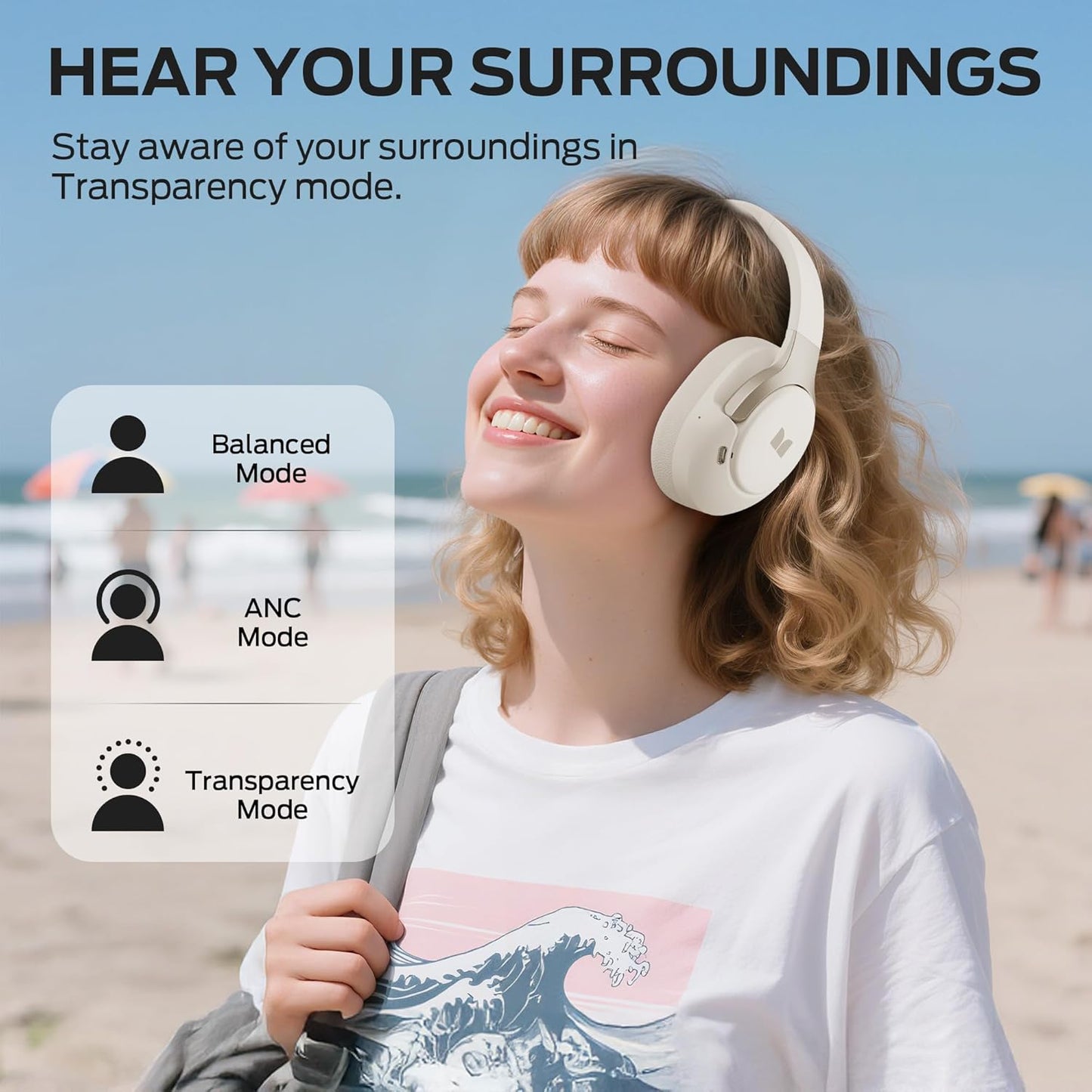 Handsfree Bluetooth Monster Persona 5th, MultiPoint, A2DP, ANC, Bílá
