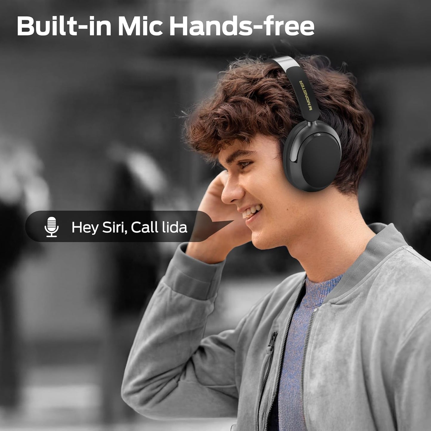 Handsfree Bluetooth Monster Persona 3rd, MultiPoint, A2DP, ANC, Černá