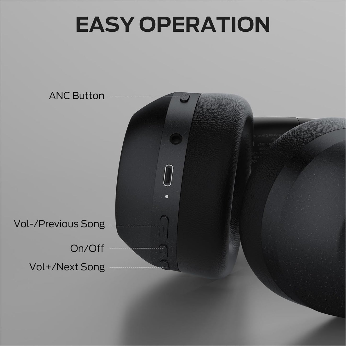 Handsfree Bluetooth Monster Persona 6th, MultiPoint, A2DP, ANC, Černá